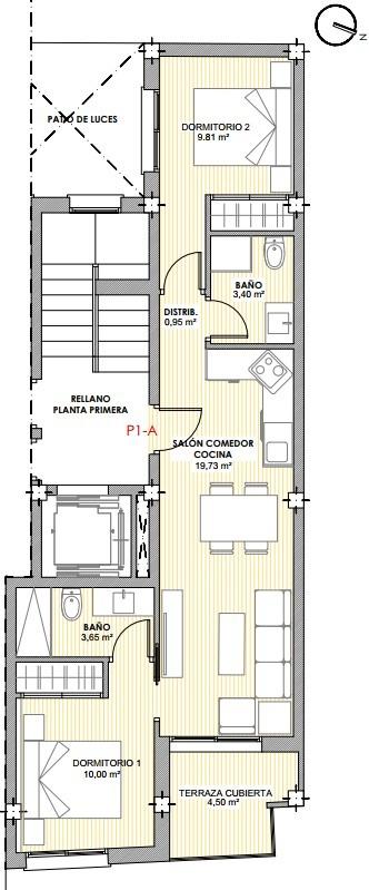 Apartament w Alicante, Hiszpania 2 sypialnie, 59 mkw. nr 131413