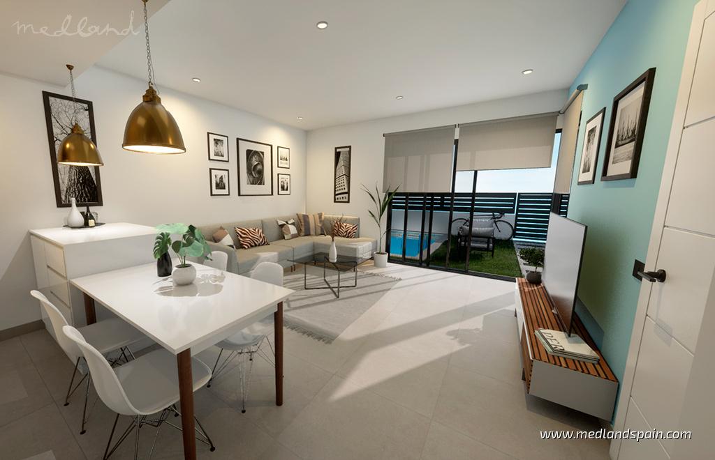 Villa en Los Alcázares, Murcia, España 3 dormitorios, 101 m2 No. 122326