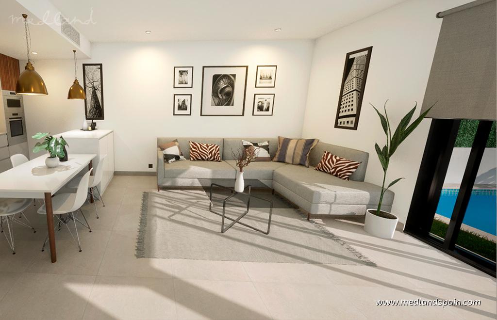 Villa en Los Alcázares, Murcia, España 3 dormitorios, 101 m2 No. 122326