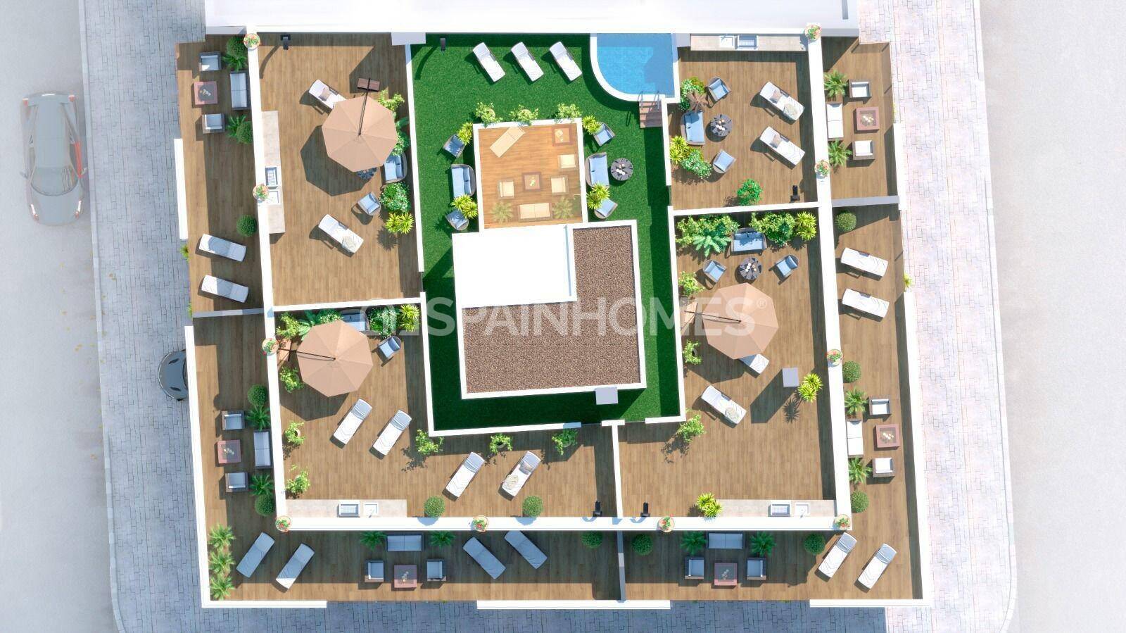 Penthauss Torrevieja, Alicante, Spānijā 2 istabas, 101 m2 Nr. 124733