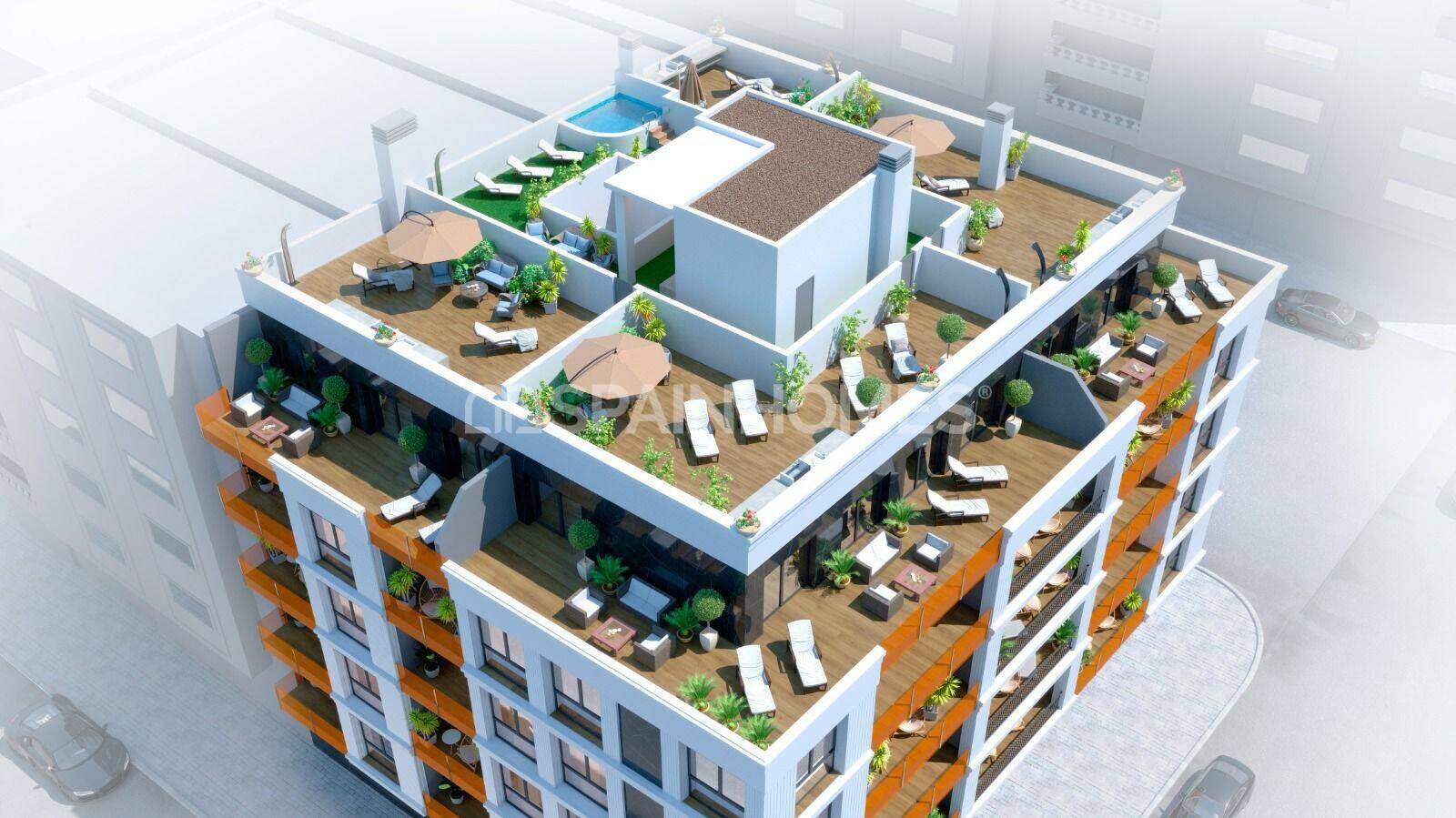 Penthauss Torrevieja, Alicante, Spānijā 2 istabas, 101 m2 Nr. 124733