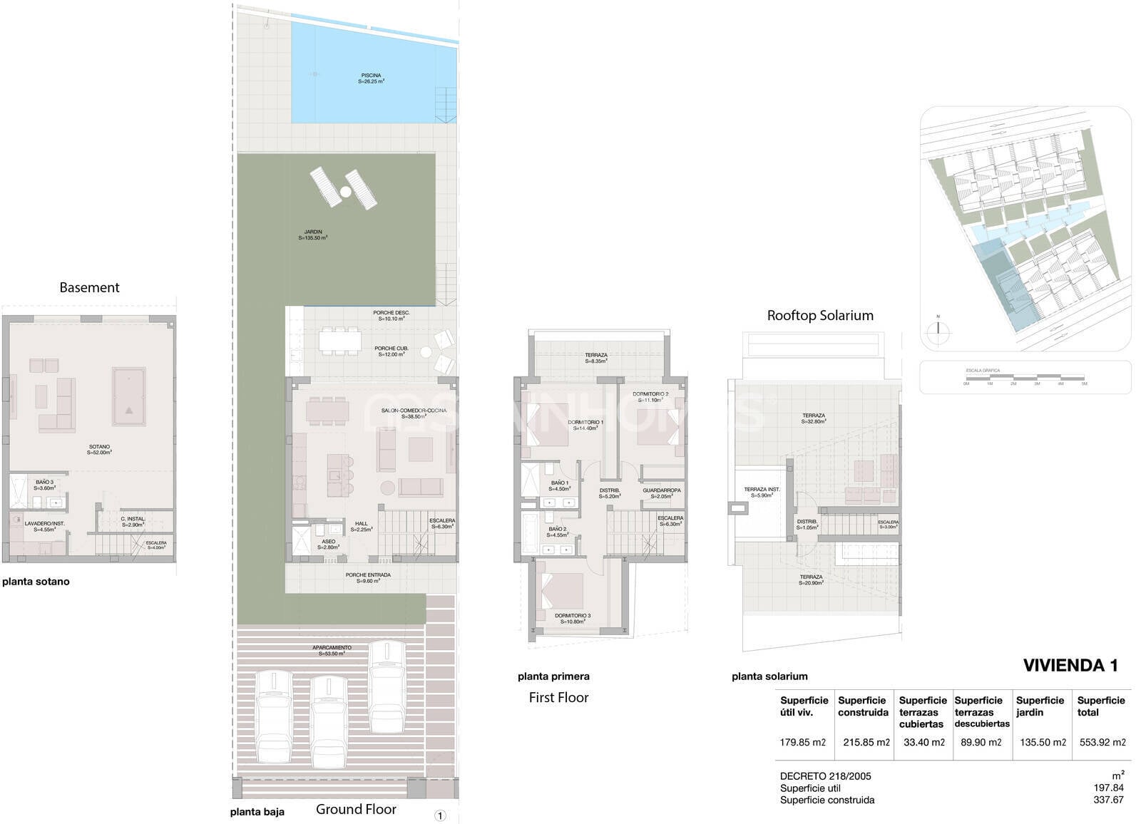 Villa i Estepona, Malaga, Spanien 3 sovrum, 172 kvm. Nr. 120861