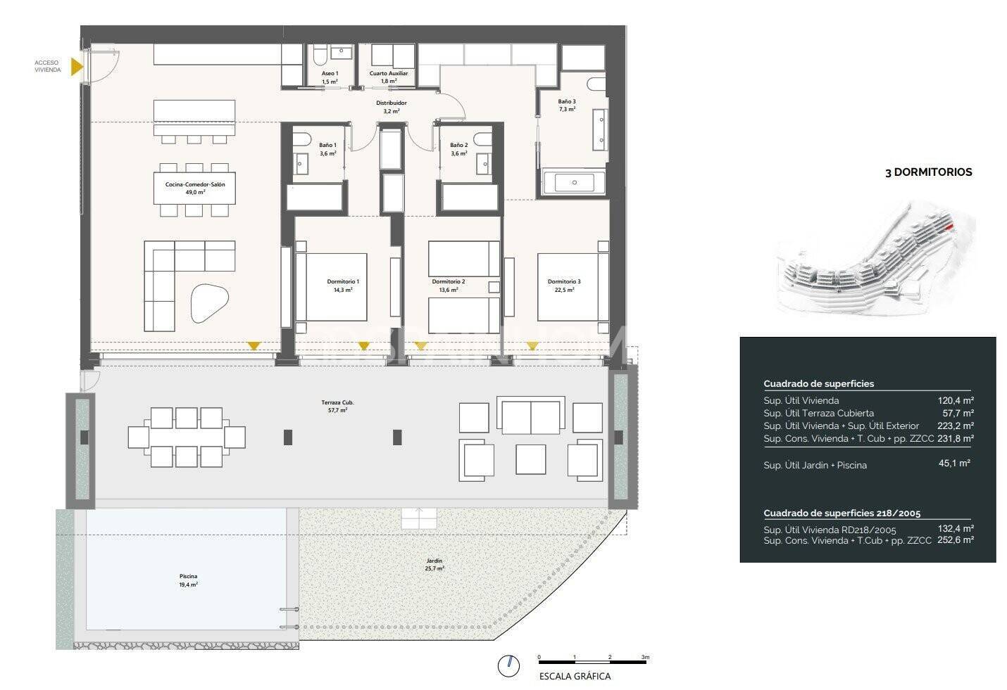 Penthouse w Benahavis, Malaga, Hiszpania 3 sypialnie, 154 mkw. nr 121534