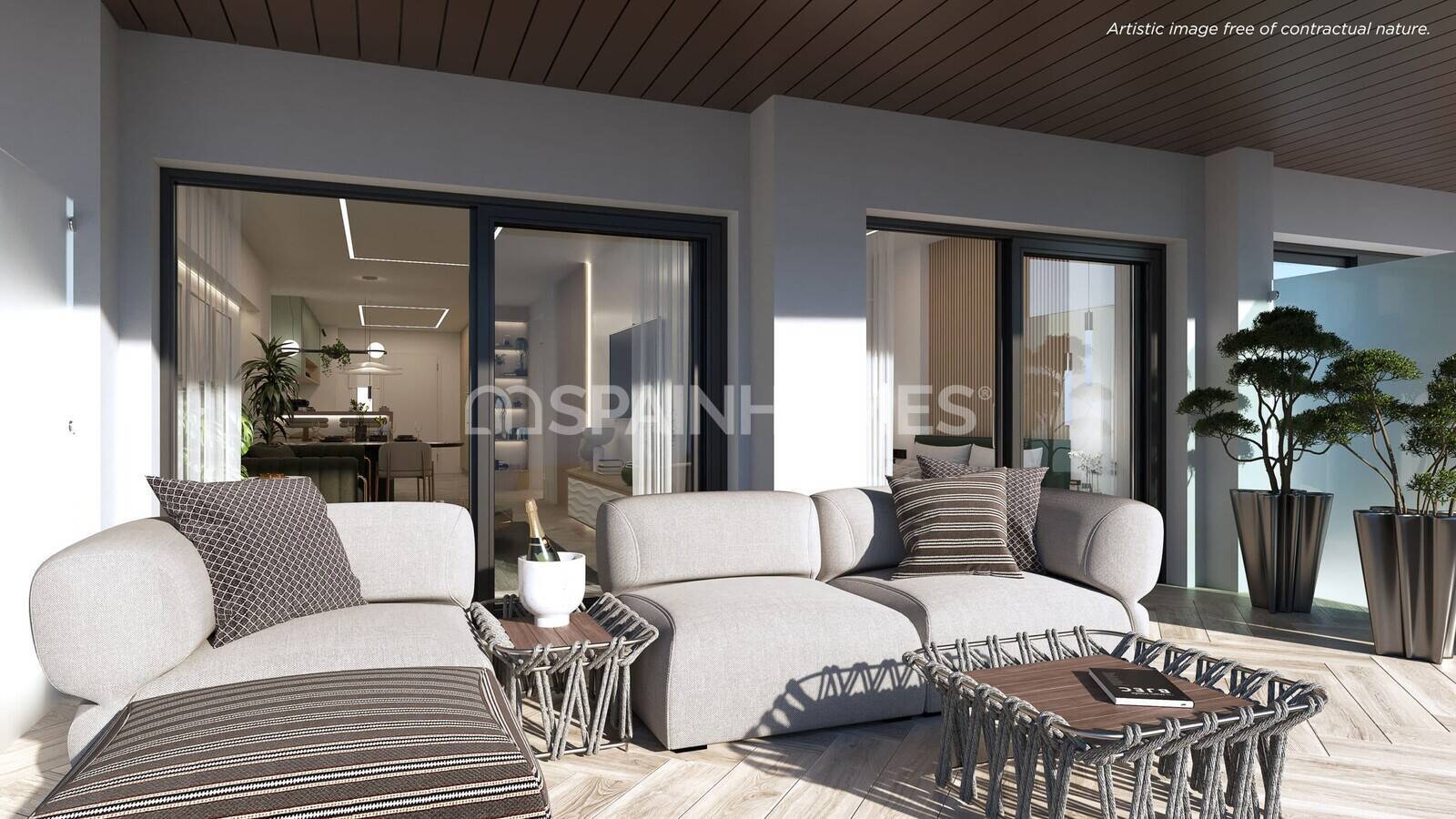 Penthäuser in Cartagena, Murcia, Spanien 3 Schlafzimmer, 107 m2 Nr. 120800