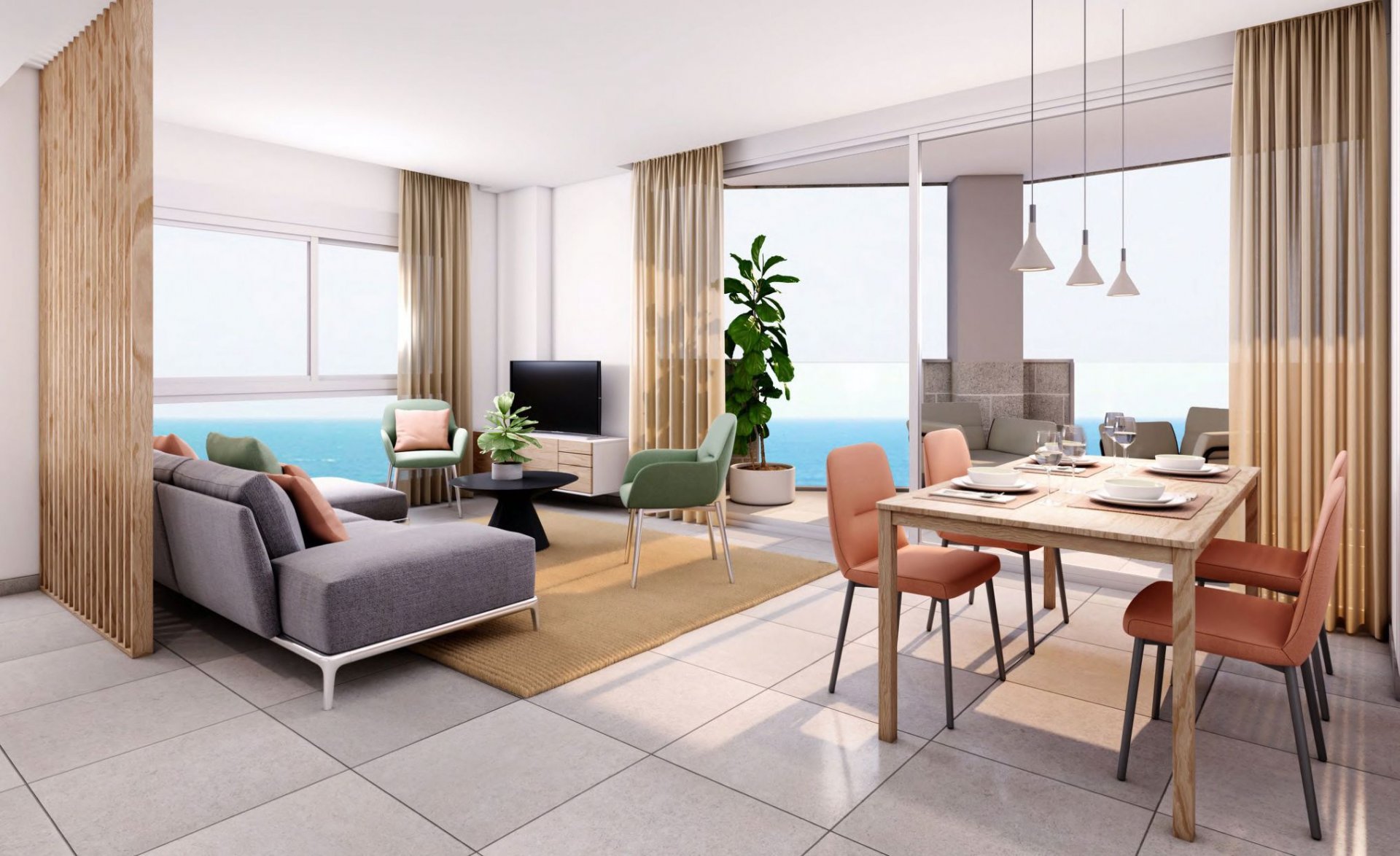 Apartment in La Manga del Mar Menor, Murcia, Spain 1 bedroom, 78 sq.m. No. 130786