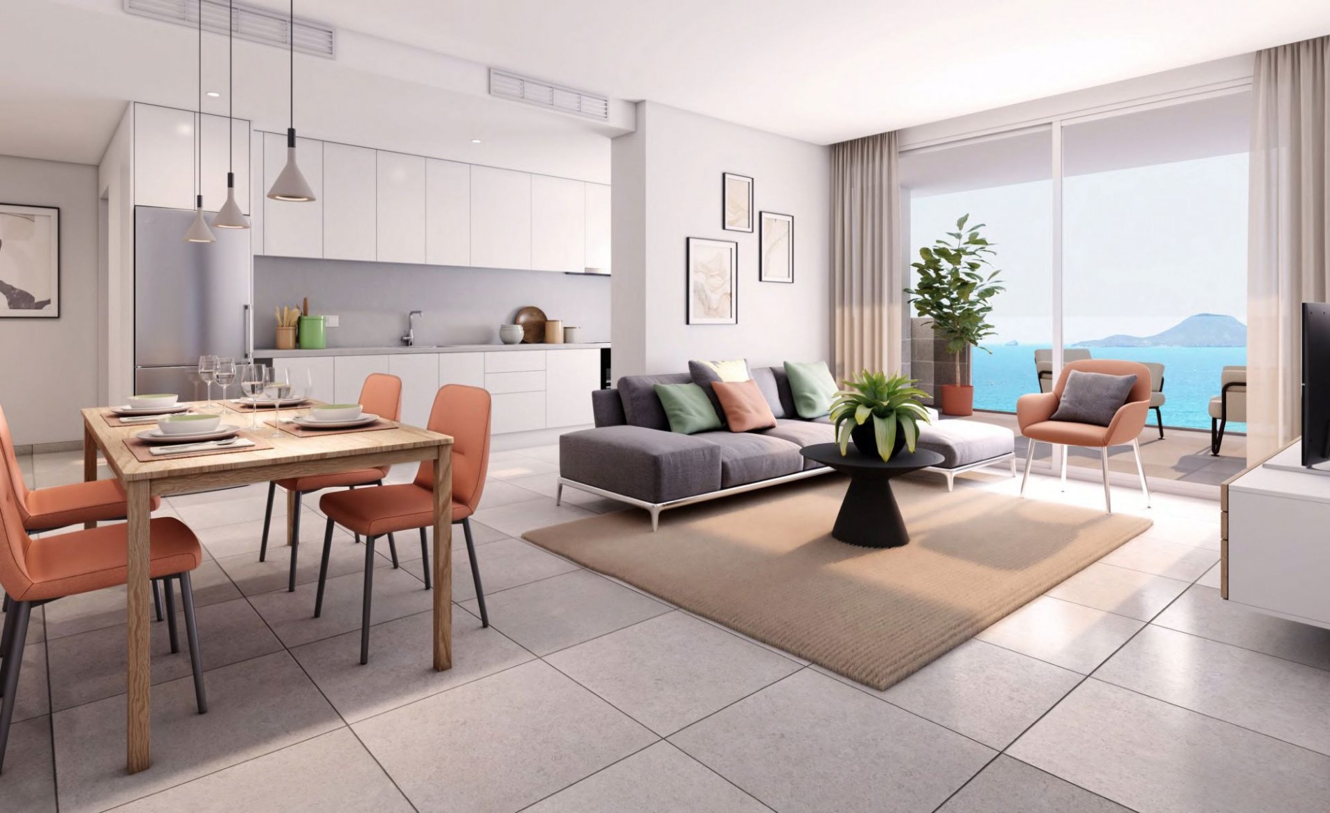 Apartment in La Manga del Mar Menor, Murcia, Spain 1 bedroom, 78 sq.m. No. 130786