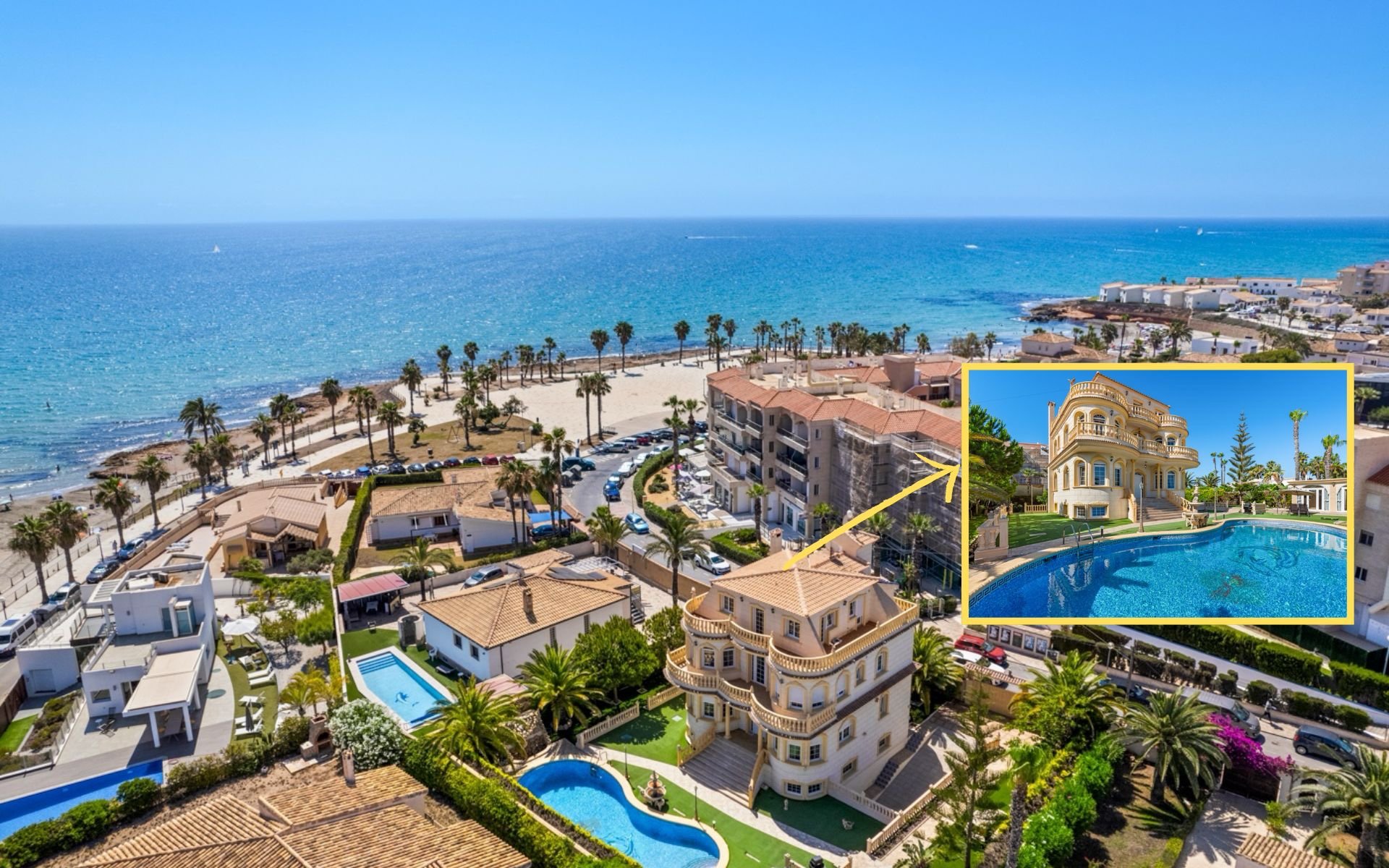 Villa i Playa Flamenca II, Alicante, Spanien 6 sovrum, 760 kvm. Nr. 125899