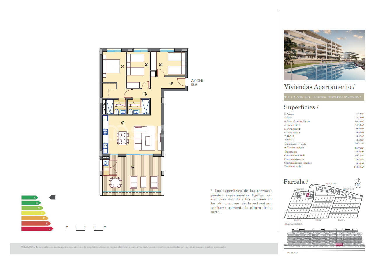 Huoneisto Mutxamel, Alicante, Espanja 3 makuuhuonetta, 115 m2 No. 121189