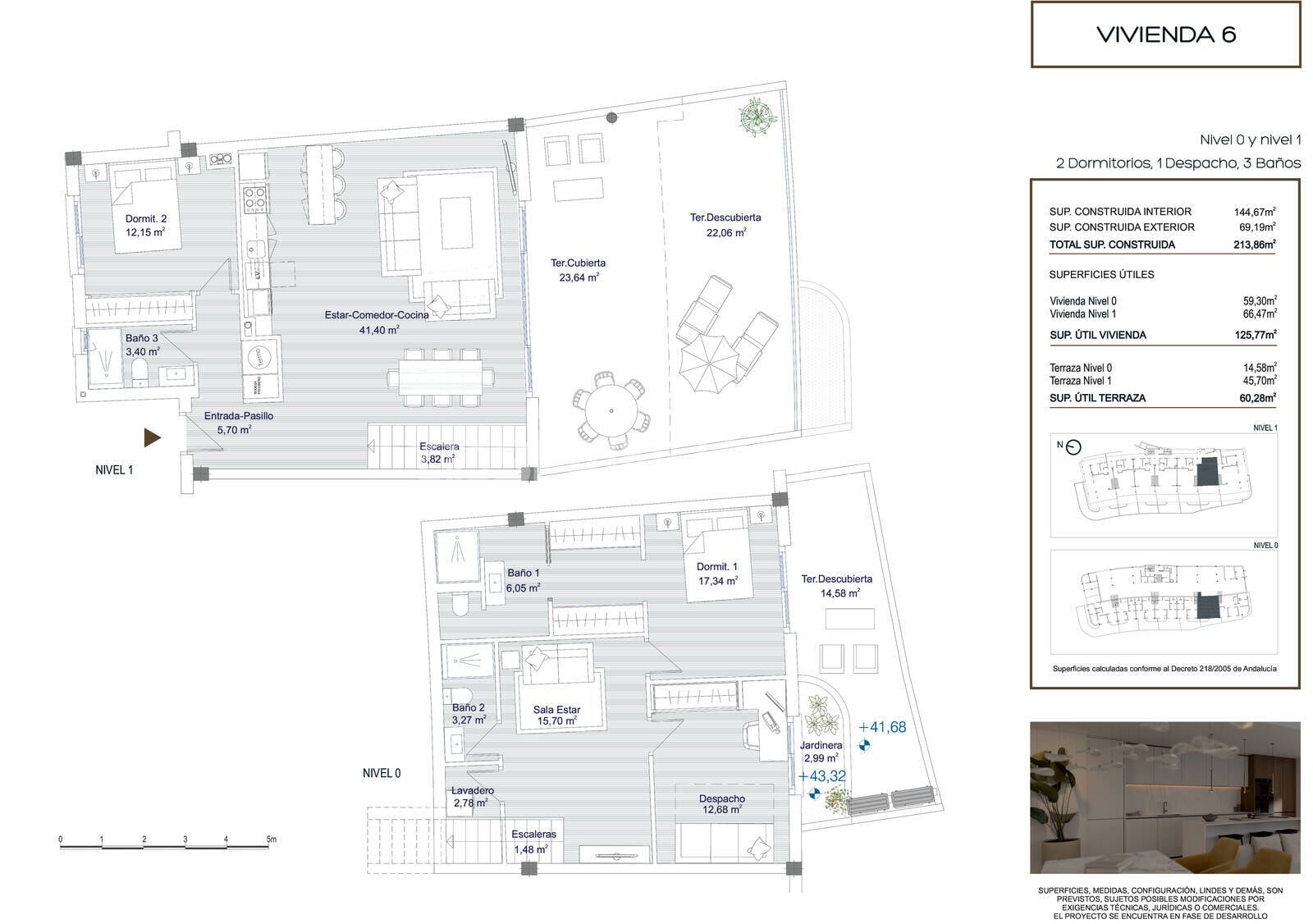 Penthauss Benalmadena, Malaga, Spānijā 4 istabas, 103 m2 Nr. 120853