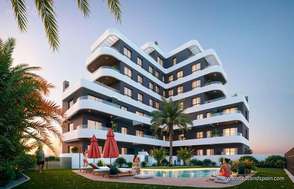 Apartment à Guardamar del Segura, Alicante, Espagne 3 chambres, 93 m2 No. 130496