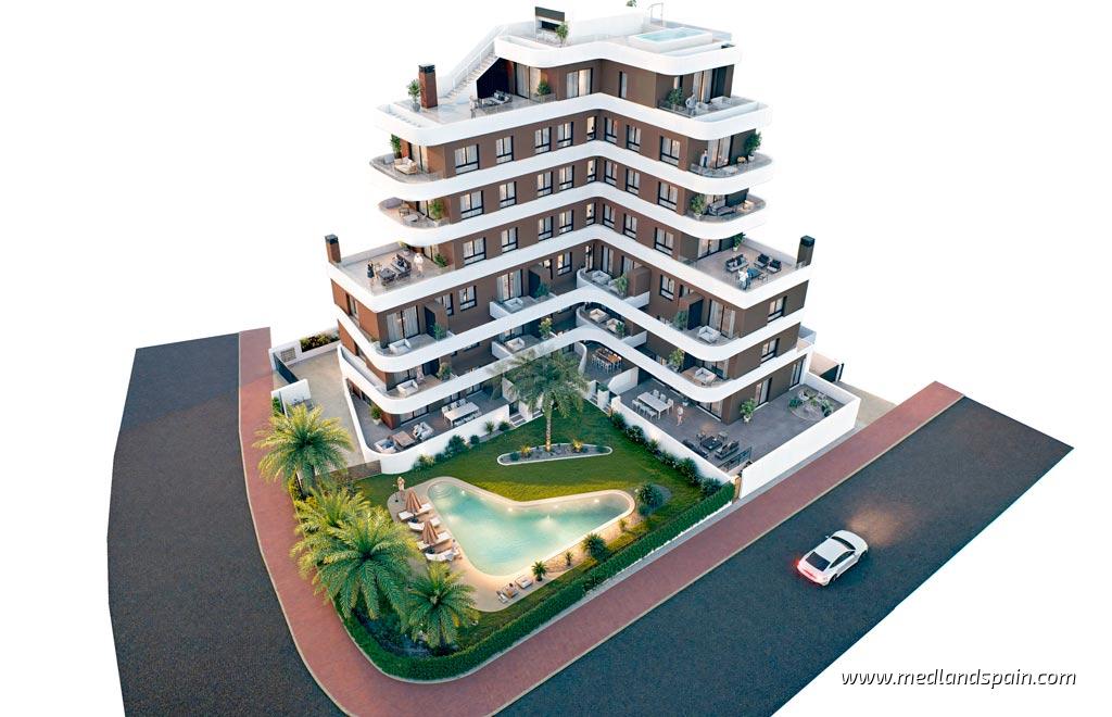 Apartment à Guardamar del Segura, Alicante, Espagne 3 chambres, 93 m2 No. 130496
