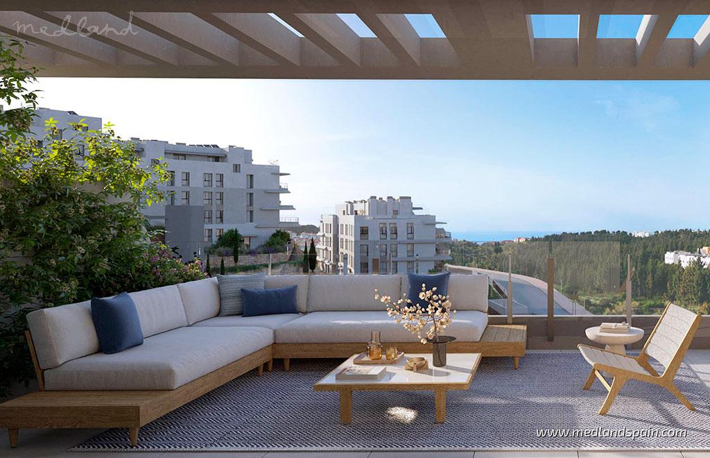 Apartment in Mijas Costa, Malaga, Spain 3 bedrooms, 110 sq.m. No. 124634
