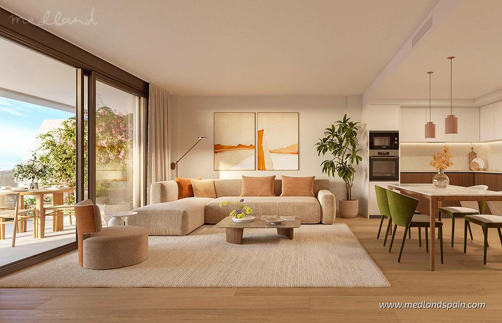Apartment in Mijas Costa, Malaga, Spain 3 bedrooms, 110 sq.m. No. 124634