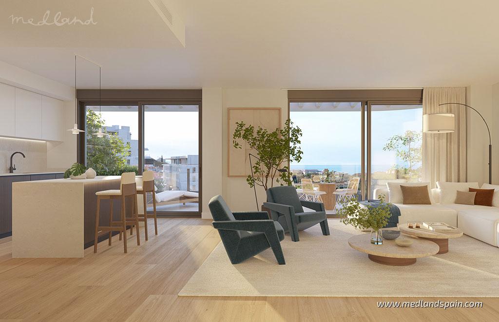 Apartamento en Mijas Costa, Málaga, España 3 dormitorios, 101 m2 No. 124632
