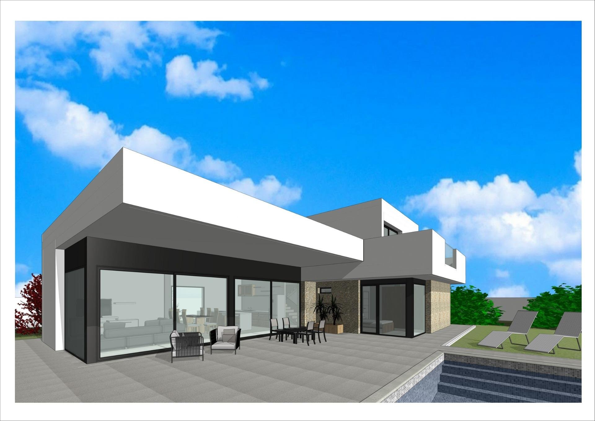 Villa i Aspe, Alicante, Spanien 4 sovrum, 248 kvm. Nr. 128414