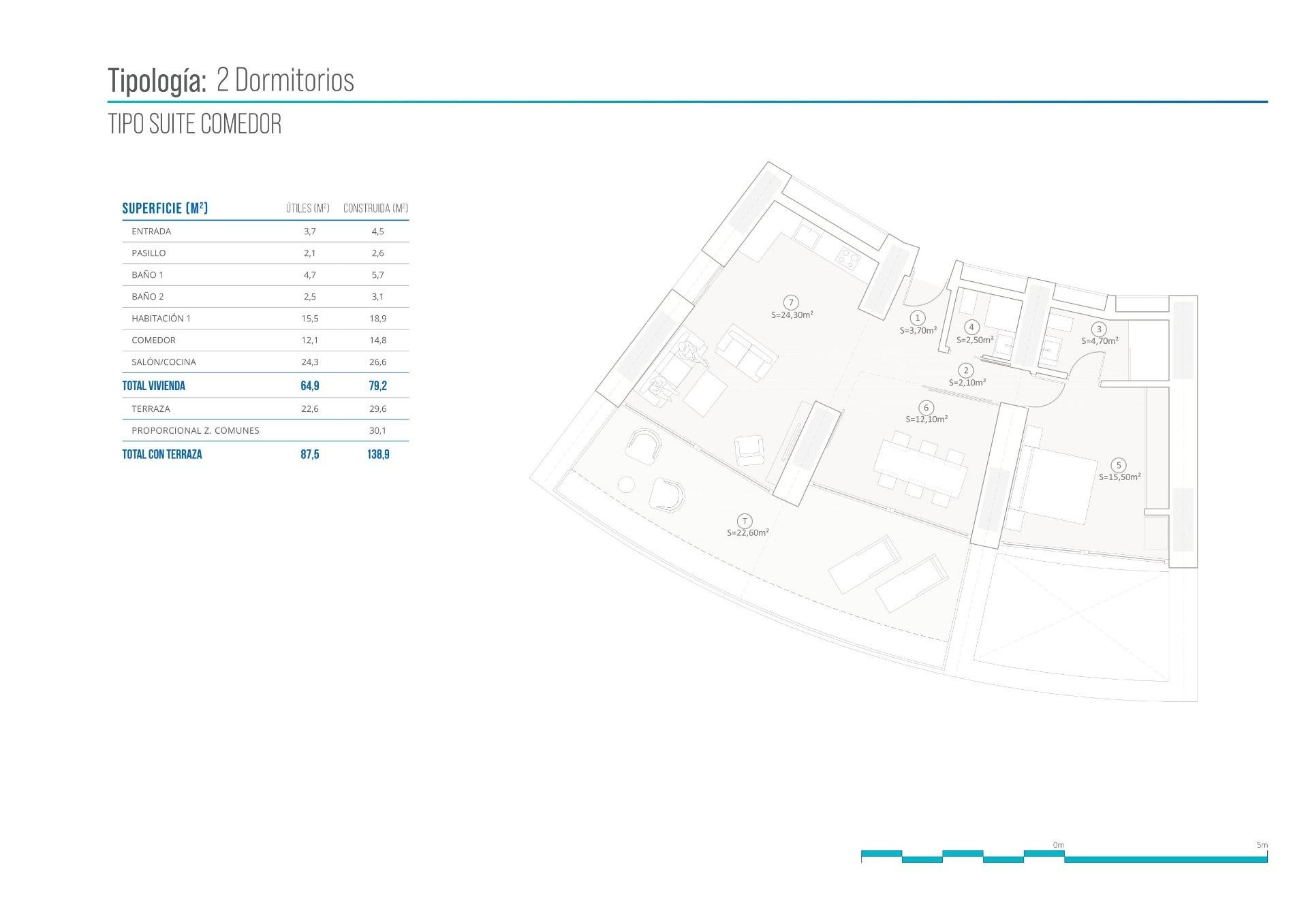 Appartamento a Benidorm, Alicante, Spagna 2 camere da letto, 79 mq. N° 122552